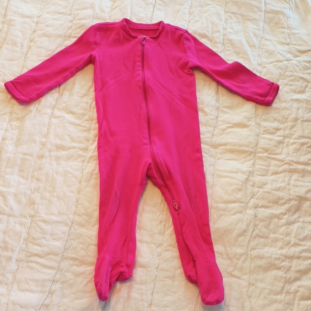 Primary Organic Cotton Zippered Onesie (6-9 Months)
